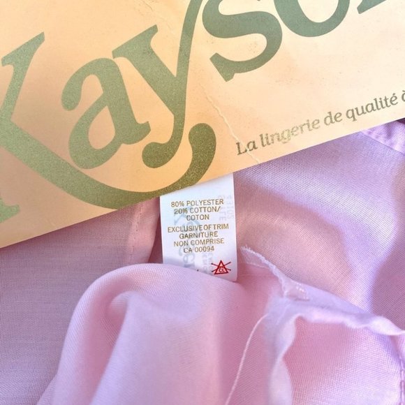 Vintage | Baby Pink Slip Dress / Nightgown - Picture 6 of 7